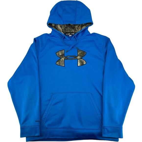 Under Armour Other - Men's Blue Mossy Oak Camo Treestand Under Armour UA Storm Loose Fit Hoodie XL